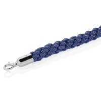 Verbindungs-Kordel, verchromt, Ø 32 mm, 150cm, blau