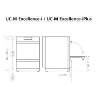 Gläserspülmaschine UC-M 400 Volt, eingebaute Umkehrosmoseanlage Excellence-i