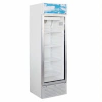 Umluft-Flaschenkühlschrank, Stahlblech, weiß, Inh. 244 ltr.