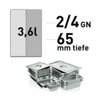 GN-Behälter, 2/4-65 mm