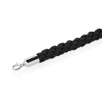 Verbindungs-Kordel, verchromt, Ø 32 mm, 150cm, schwarz