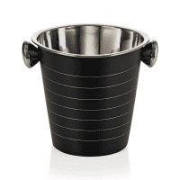 Weinkühler, 4,5 Liter, Edelstahl mit schwarzer Pulverbeschichtung, ø 21,5 cm/ Höhe 21 cm