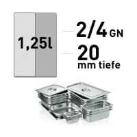 GN-Behälter, 2/4-20 mm