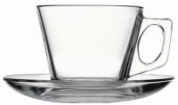 Tasse aus Glas, 0,195 Liter, VPE 6 Stk.