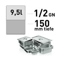 GN-Behälter, 1/2-150 mm
