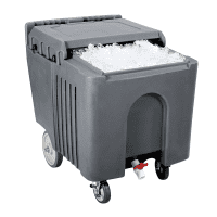 Ice-Caddy, dunkelgrau, Inhalt ca. 110 Liter, 2 Lenkrollen mit Bremse