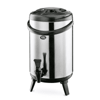 Thermogetränkebehälter - Ø 24 cm - 12 Liter - Edelstahl/Deckel aus Kunststoff - mit ausklappbaren Fü