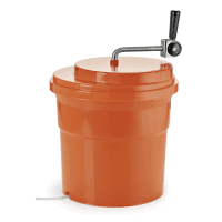Salatschleuder - Ø 34 cm - 16,5 Liter - Polypropylen/Deckel aus ABS Kunststoff - Griff aus Edelstahl