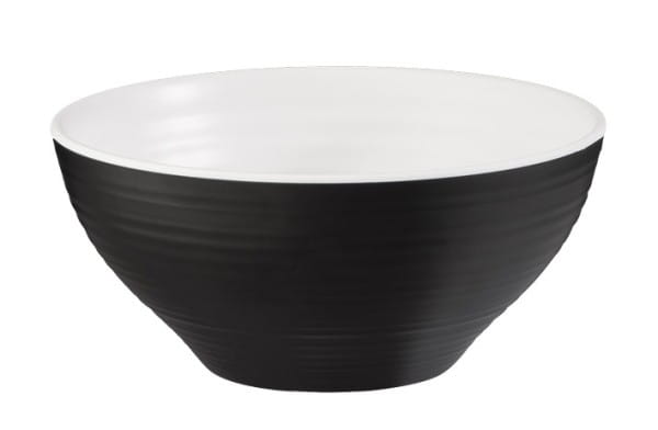 Schale "Halftone", Melamin, 0,65 Liter, außen schwarz - innen weiß mit seiden-matter Oberfläche8