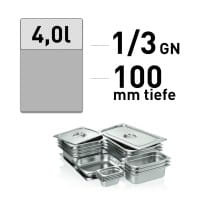 GN-Behälter, 1/3-100 mm