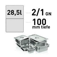 GN-Behälter, 2/1-100 mm