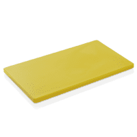 Schneidbrett, Polyethylen, gelb, 600 x 400 x 20 mm, HACCP konform