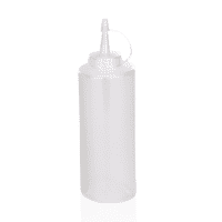 Quetschflasche - Ø 7 cm - 0,45 Liter - Polyethylen - mit Schraubdeckel und Verschlusskappe
