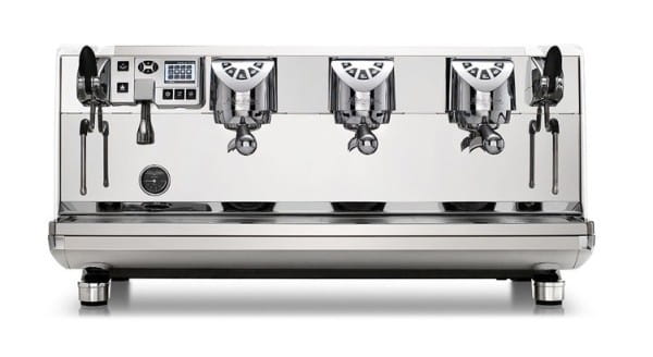 Siebträger-Espressomaschine White Eagle Edelstahl mit T³-Technologie, 3-gruppig, LED-Touch-Display