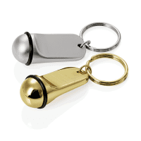 Schlüsselanhänger - 0,05 kg - Zinkguss - mit Gummiring, ohne Gravur