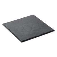 Naturschieferplatte quadratisch, Abm. 25x25 cm, 4-6 mm Materialstärke, gebrochene Kanten, rutschfest